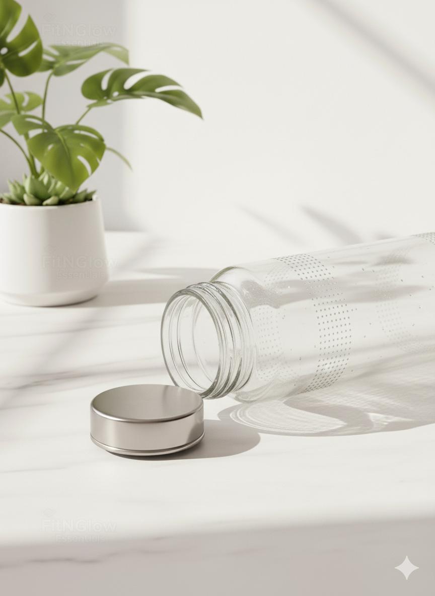 Glass Water Bottle