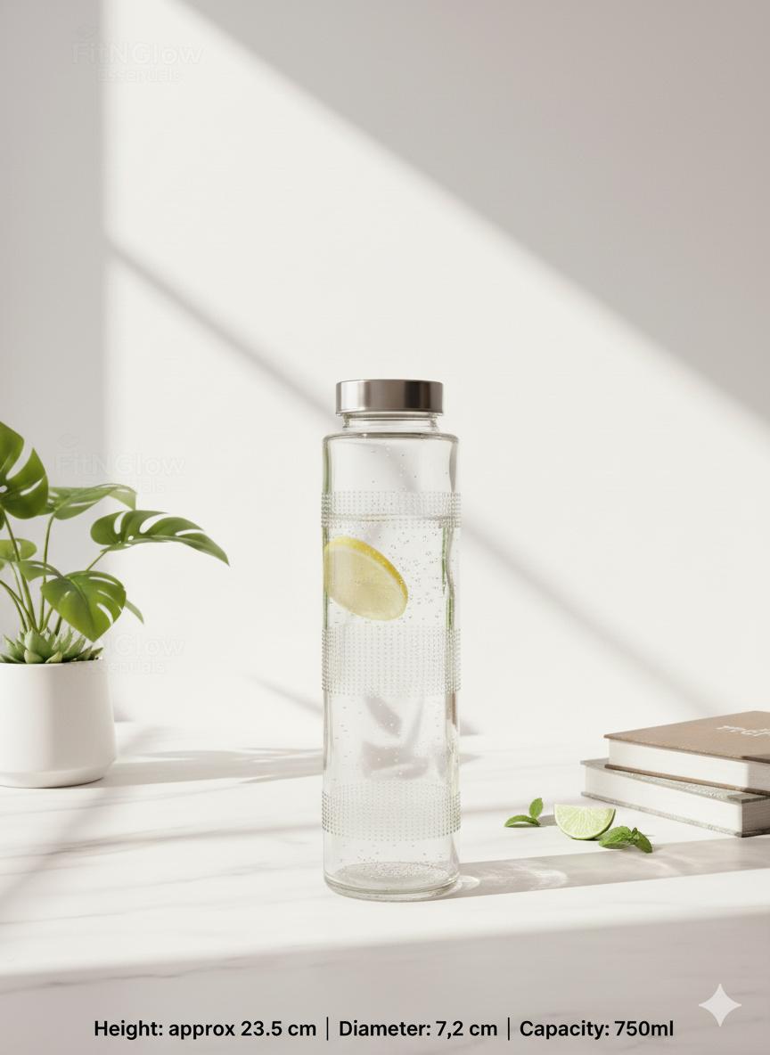 Glass Water Bottle