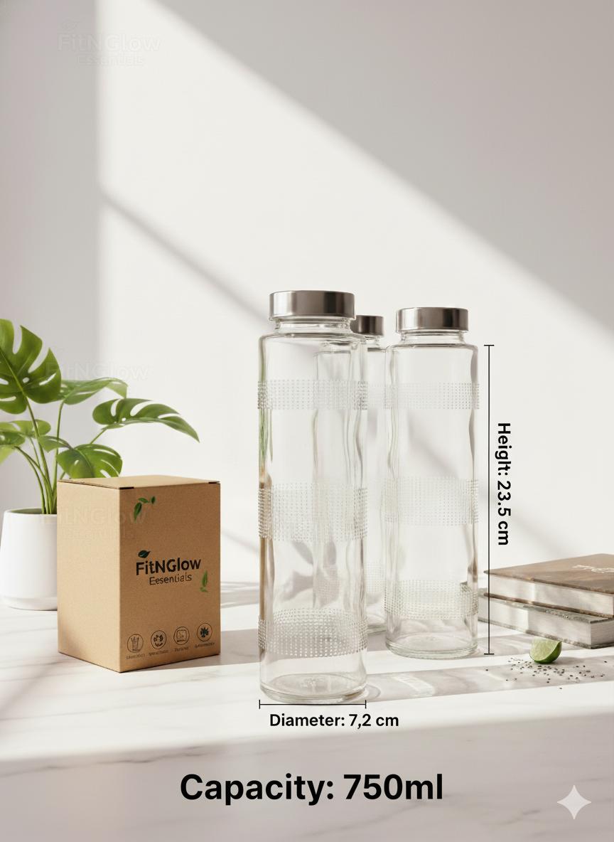 Glass Water Bottle