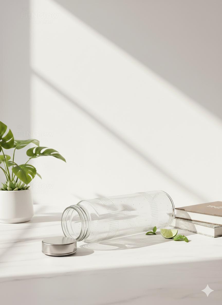 Glass Water Bottle